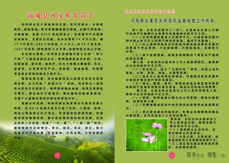 商城縣河鳳橋鄉(xiāng)委員會(huì)畫冊(cè)
